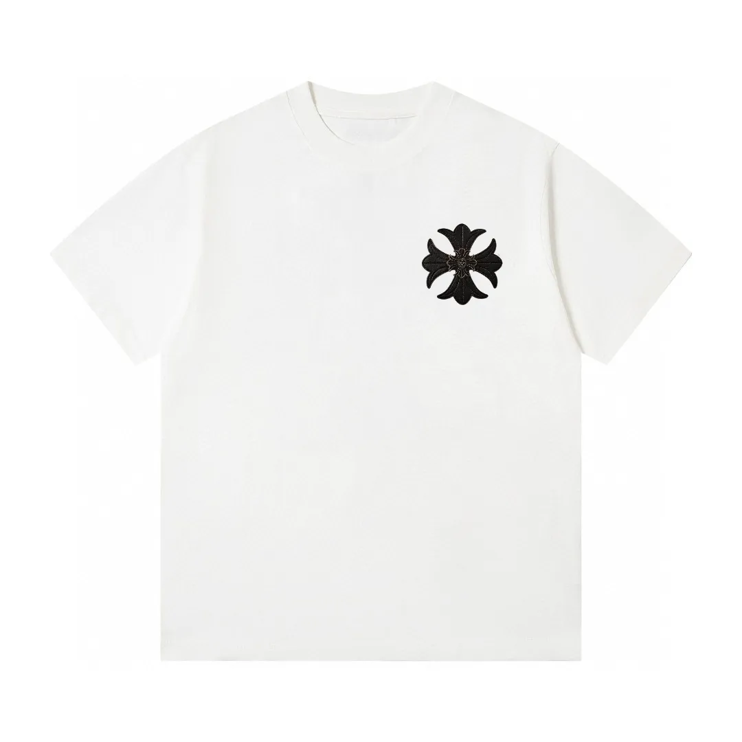 P160 Chrome Hearts Chrome Hearts new classic casual round neck short-sleeved T-shirt [Little Red Book popular style | Stars and Internet celebrities wear the same style] 1⃣️The fabric is made of 26 counts of 260g pure cotton double yarn fabric. It is soft and skin-friendly, highly breathable, and the positioning cutting process oversizes the loose version, making the upper body very slimming. 2⃣️Iconic logo design, distinguishing low-end versions on the market, all single accessories are customized at 1:1, with three complete standards. 3⃣️The same series for men and women, the latest 25ss models, and popular summer items yyds! Process features: Standard 3 cm 12-pin wiring, foreign trade grade process standards, Color: black, white, same style for men and women Sizes: S, M, L, XL, XXL